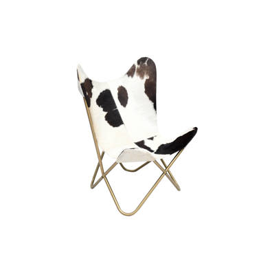 Wayfair best sale cowhide chair